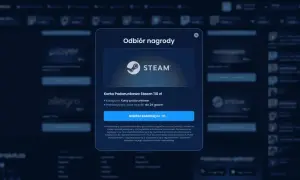 Okno dialogowe z logo Steam i informacją o karcie podarunkowej o wartości 110 zł.